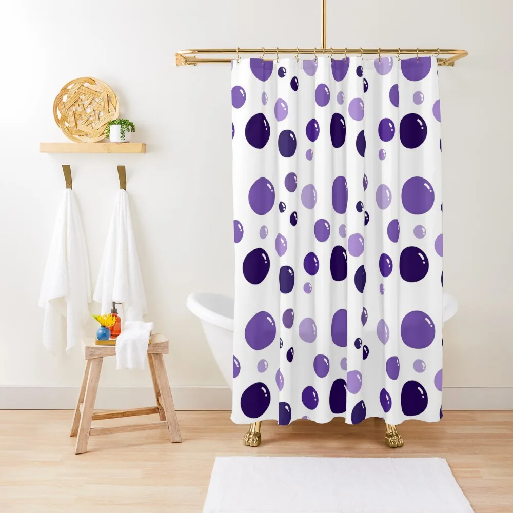 

Shades of Purple Bubbles Set Shower Curtain Waterproof Bath And Anti-Mold Bathroom Fabric Cover Shower Sets For Bathroom Curtain