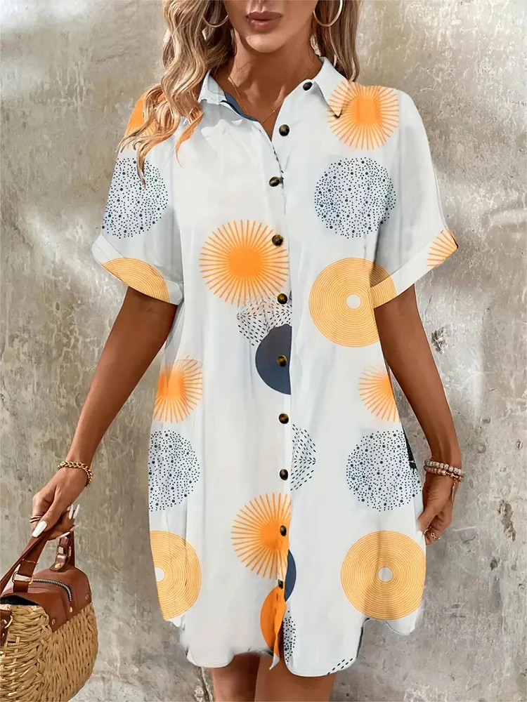 Nuova camicia vestito borsa Hip stretto ragazze gonna bottone Slim Art Street Style risvolto estate Shopping quotidiano piccolo fresco Avant-garde