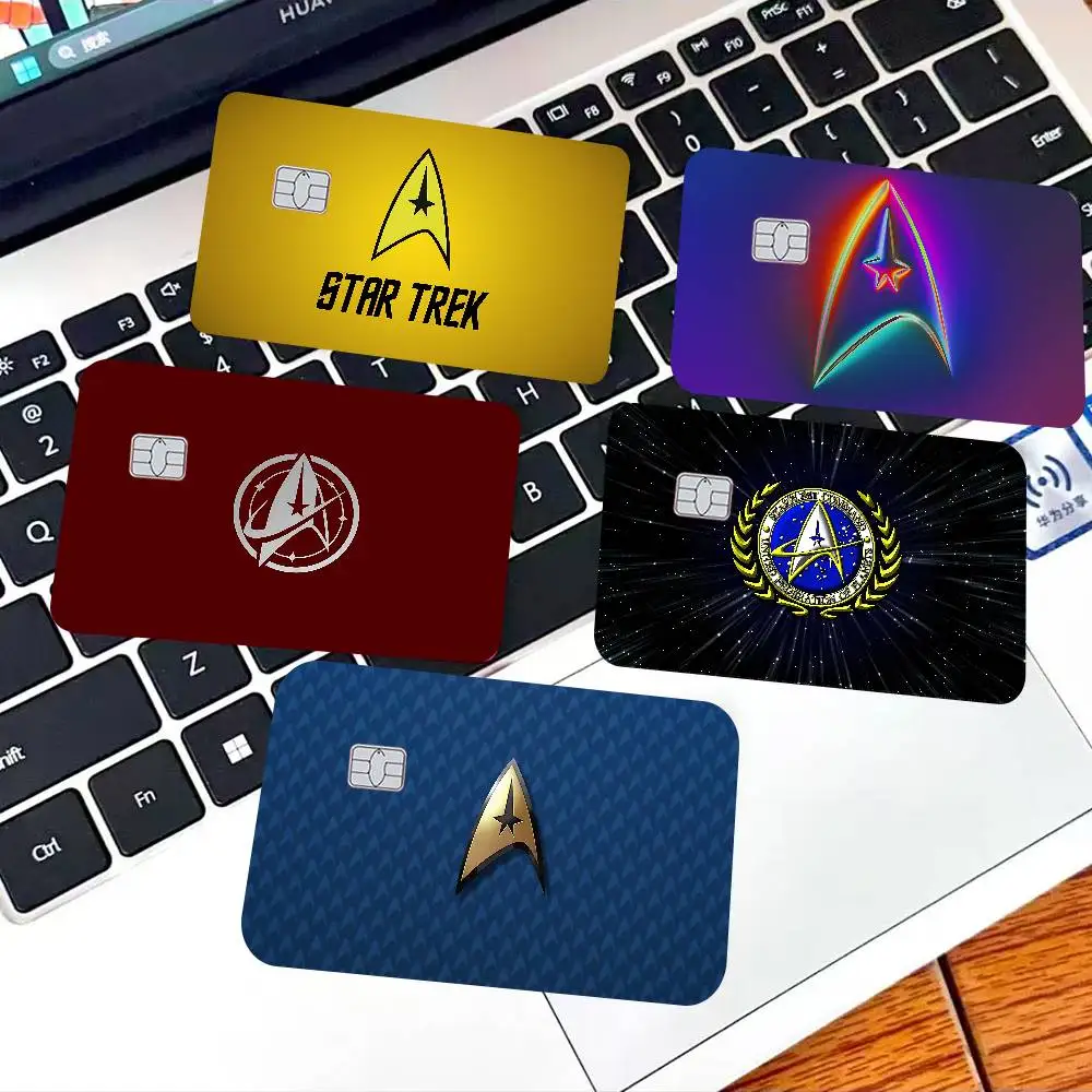 TV S-Stars T-Trek Anime 2024 Anime Cartoon Skin Stickers Film Tape Case For Big Credit Debit Card Front Side