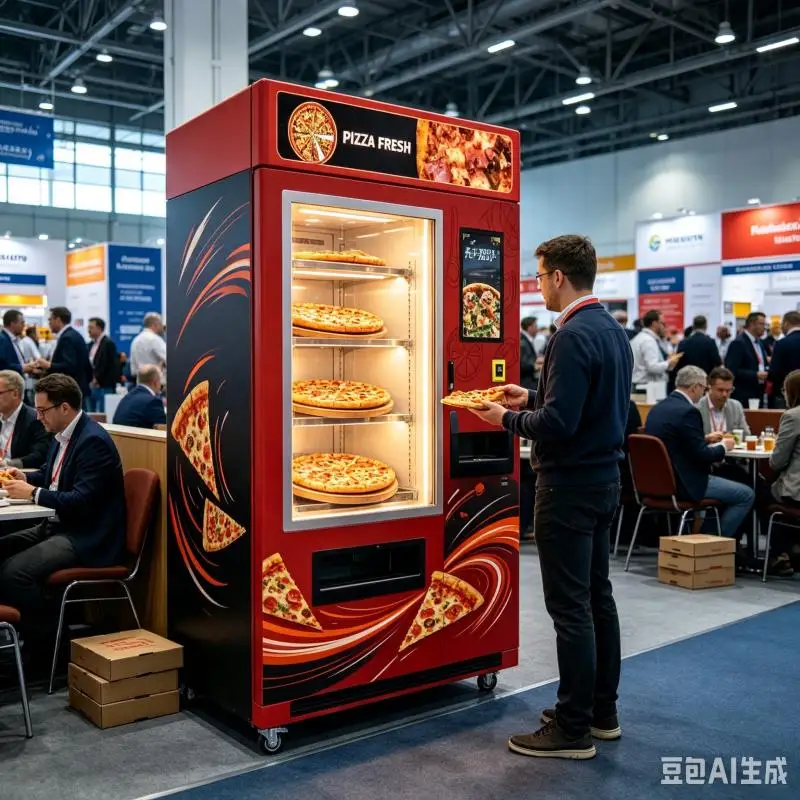 Smart Commercial Pizza Vending Machine Customized Fresh Baking Machine Self Service Restaurant Solution