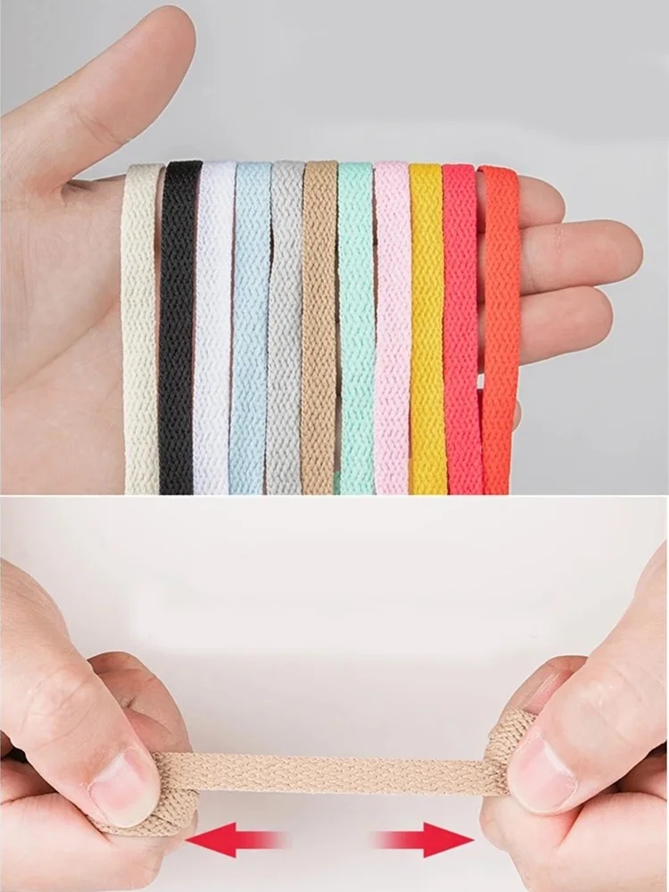 1 Pair Classic Casual Thicken Laces Shoe Athletic String Flat Shoelaces Sport Leisure  Women Sneaker  Lacet Shoelace Accessories