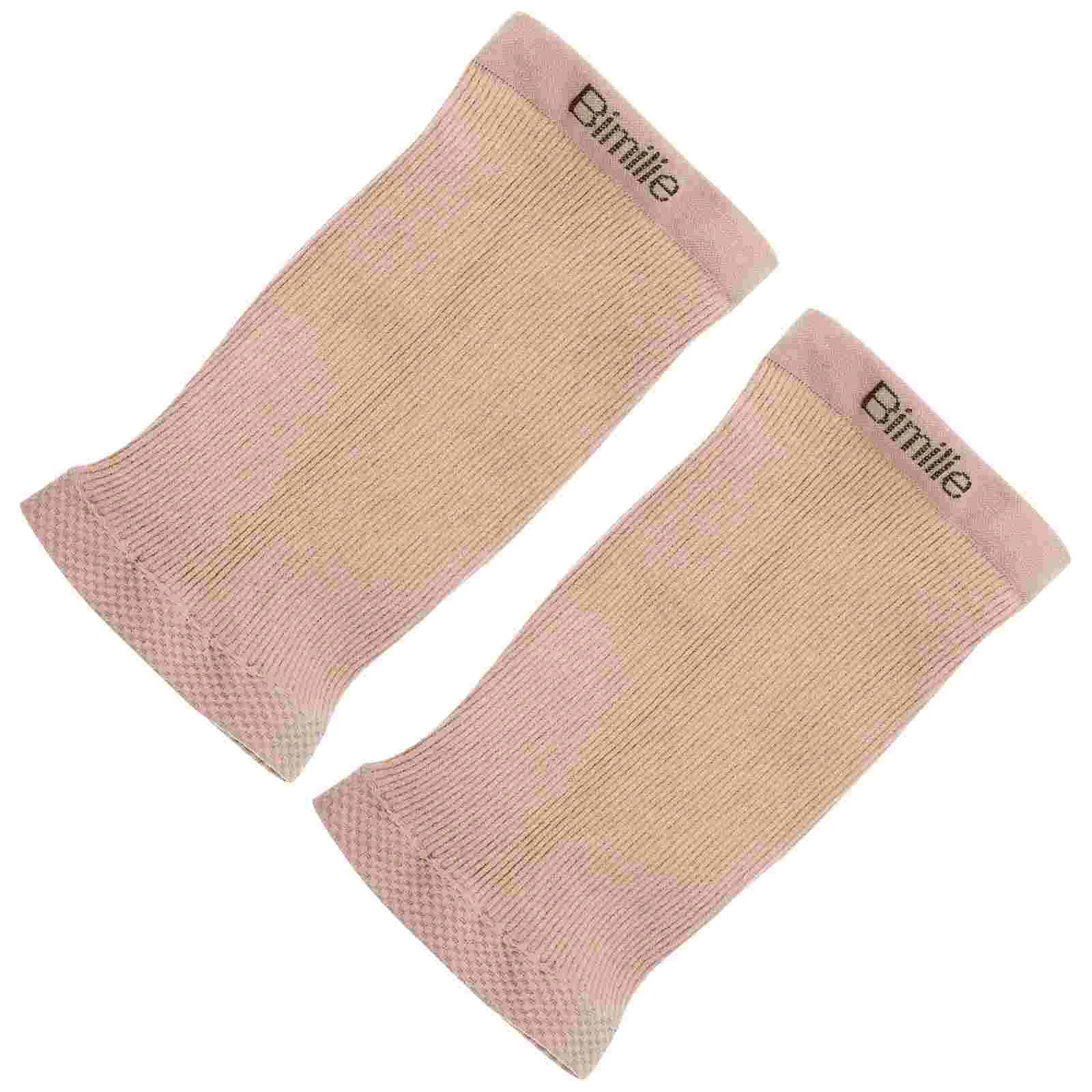 

Heel Cover Socks for Dry Cracked Foot Moisturizing Gel Toeless Polyester Repair Men and Women