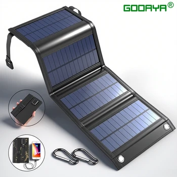 4 fold 100W Foldable solar panel 20w/h portable solar panels Fast charger USB 5V DC Full t
