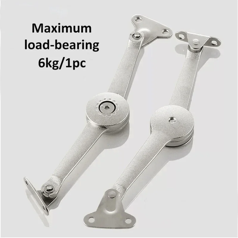 1PC Lid Hinges Soft Close Heavy Duty Lid Support Hinge Keep Lid Hinge Open for Cabinet Wardrobe Max Weight Support 6kg