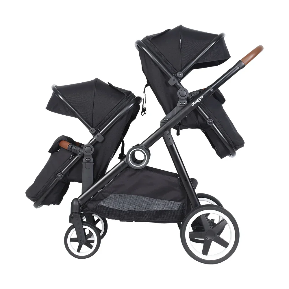 Ready To Ship Luxury All Wheel Suspension Newest Twin Stroller Double Seat Double Double Stroller For Kids And Babies And The Ea