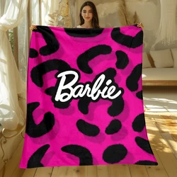 MINISO Barbie Cartoon Print Blanket.Warm and Comfortable Flannel,Bedroom,Sofa,Bed,Chair Picnics,Trip, Camp,Blankets.