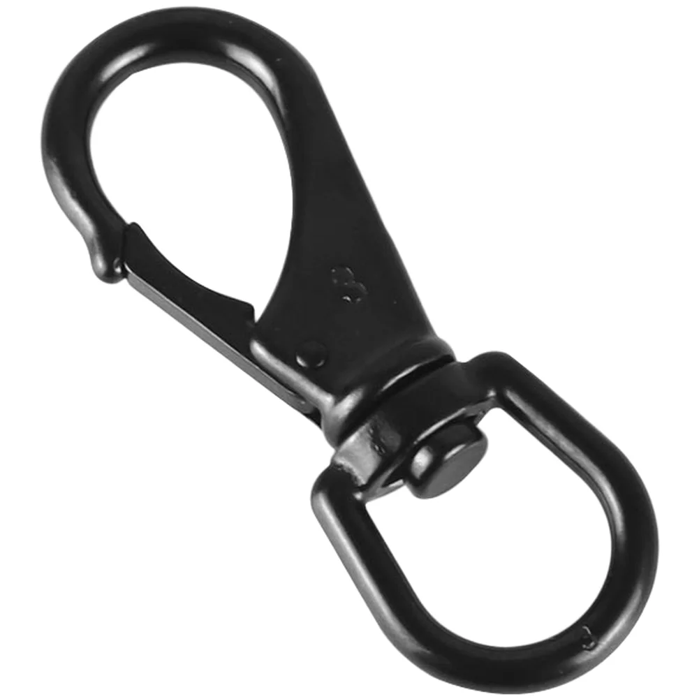 Black Oxidized 304 Stainless Steel Rotating Swivel Keychain Snap Hook for Dog Leash For Diving Outdoor Use 69mm 88mm 100mm 118mm