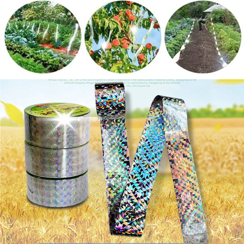 50M/80M Bird Repellent Scare Tape Anti bird reflective deterrent tape Bird Scare Repeller Pest Control Supplies for Garden Field