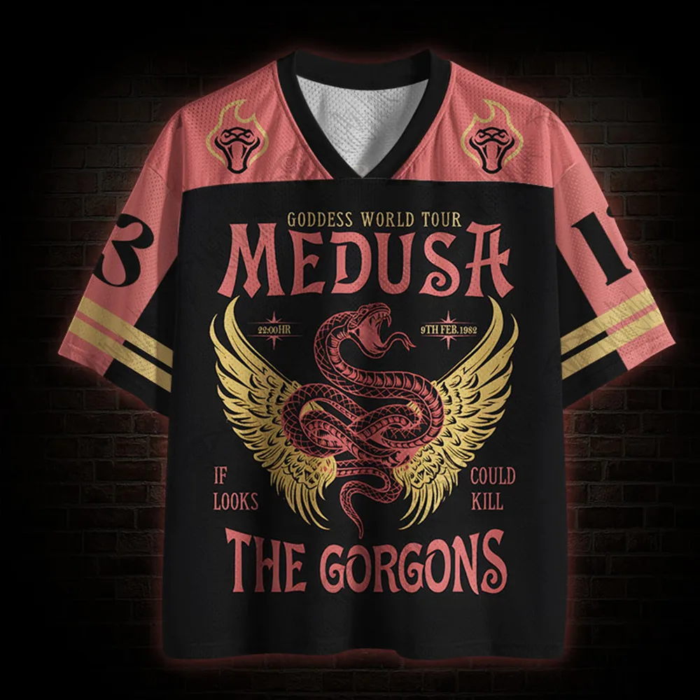 Hot Selling Street Quick Drying Mesh Sportswear, Black Series Mythical God Series, Adult Fitness Breathable V-neck T-shirt