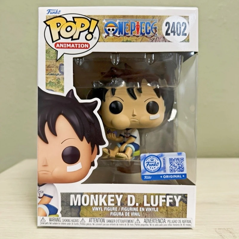 Funko Pop! Original One Piece Monkey D. Luffy #2402 Vinyl Figure - Anime Collectible Model Desktop Ornament Toy Gift for Fans