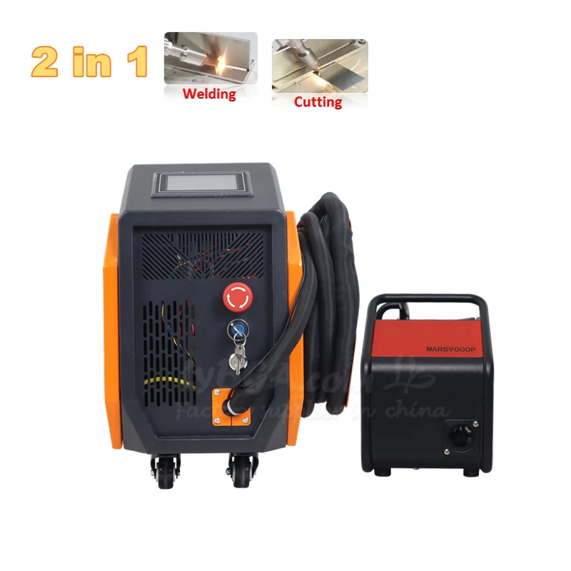 Mini Air Cooling Fiber Laser Welding Machine Handheld Laser Welder for Metal Cleaning Cutting 800W 1200W 1500W Power Optional