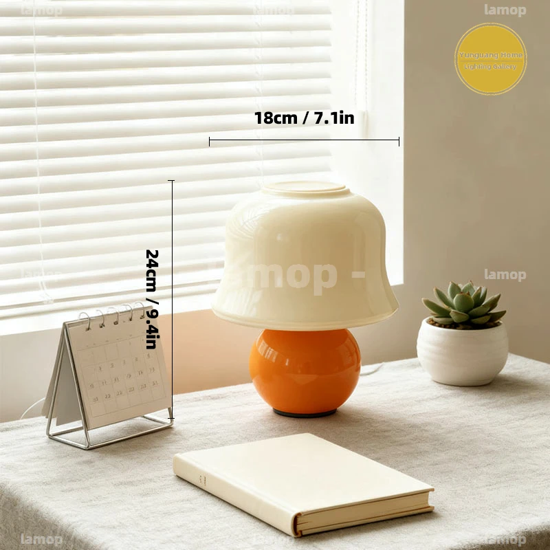 Murano Glass Bulb Base Jelly Table Lamp Adjustable Light Mode Creative Lamp For Reading Desk Guest Room Layout Decor