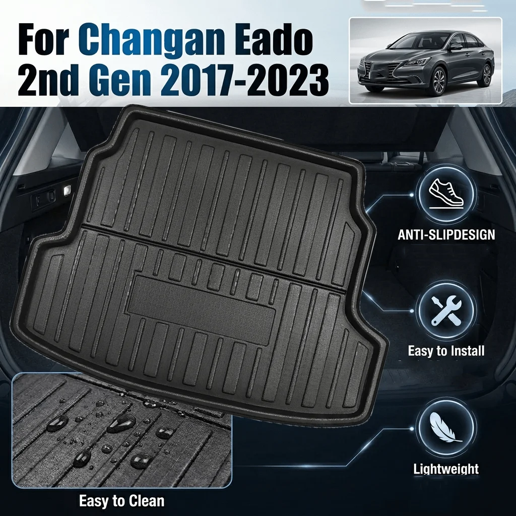 

Trunk Mat For Changan Eado 2nd Gen 2017-2023 Car Rear Trunk Mats Anti-Dirty Protection Storage Tray Auto Boot Luggage Tray