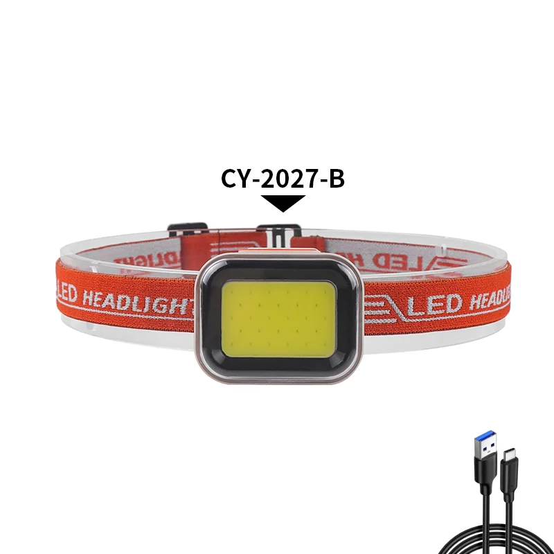 JIASHUAIXIN COB sterk licht koplamp buiten lange batterijduur lichtgewicht koplamp wandelen en klimmen LED hoed clip licht