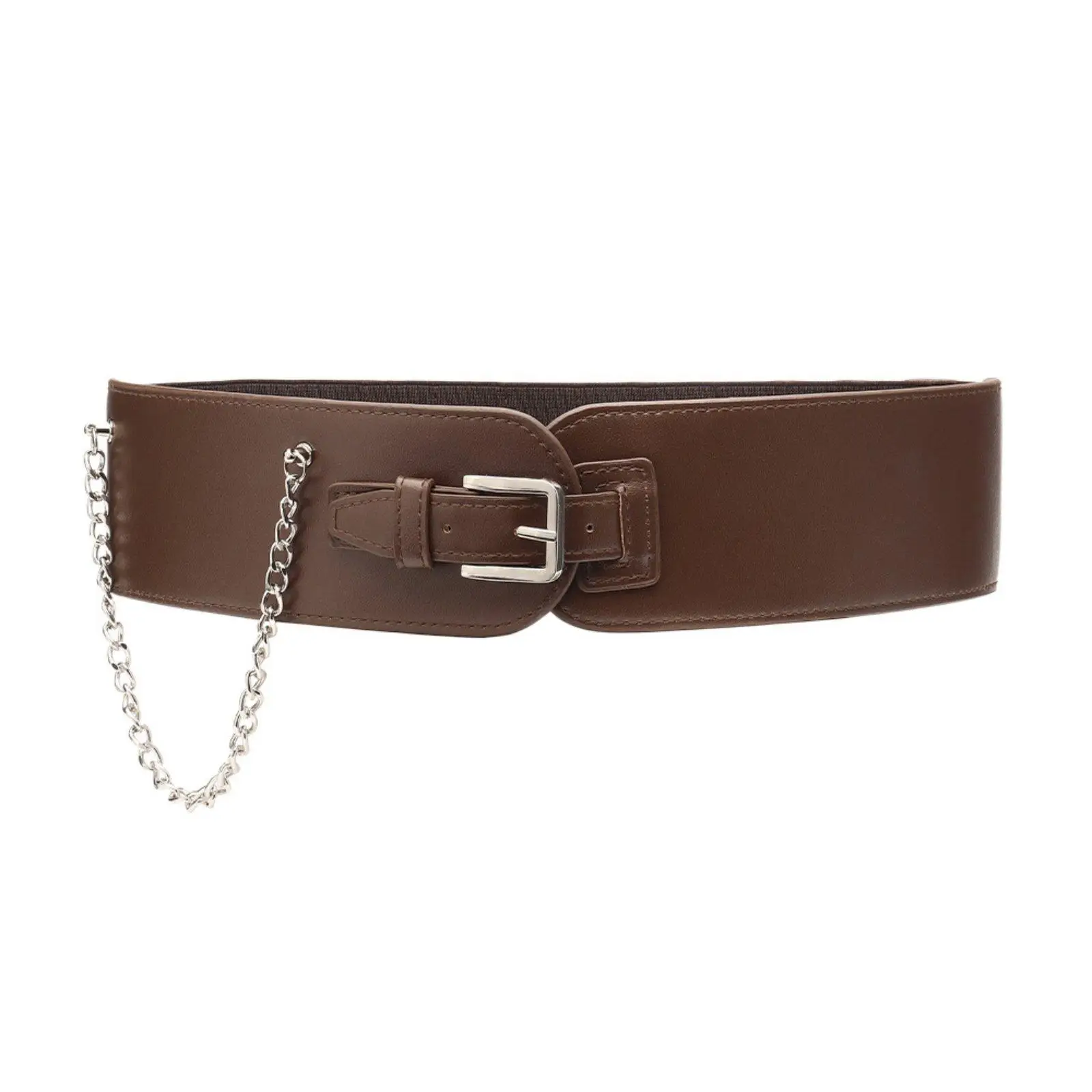 Wide Waist Belt Easy to Match Wide Elastic Belt Fashion Accessory for Women, Dress Styling