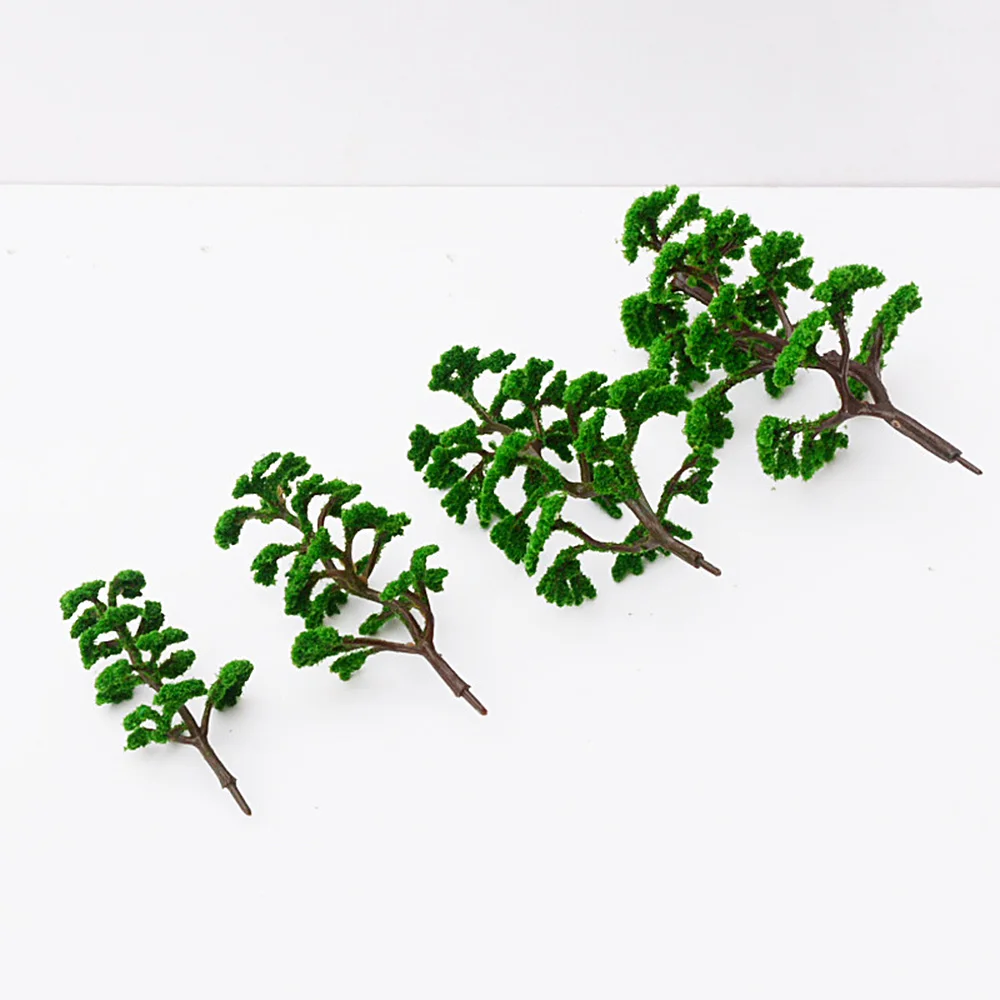 

NEW 10PCS Simulation Tree Scale Model Ornaments Building Sand Table Micro Landscape Pine Models DIY Materials Craft Decor