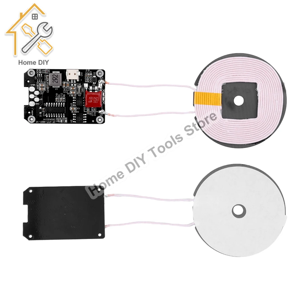 20W Wireless Charger Transmitter Module Circuit Board 5V 9V 12V DIY Transmitter Module Coil Circuit Board Fast Charging