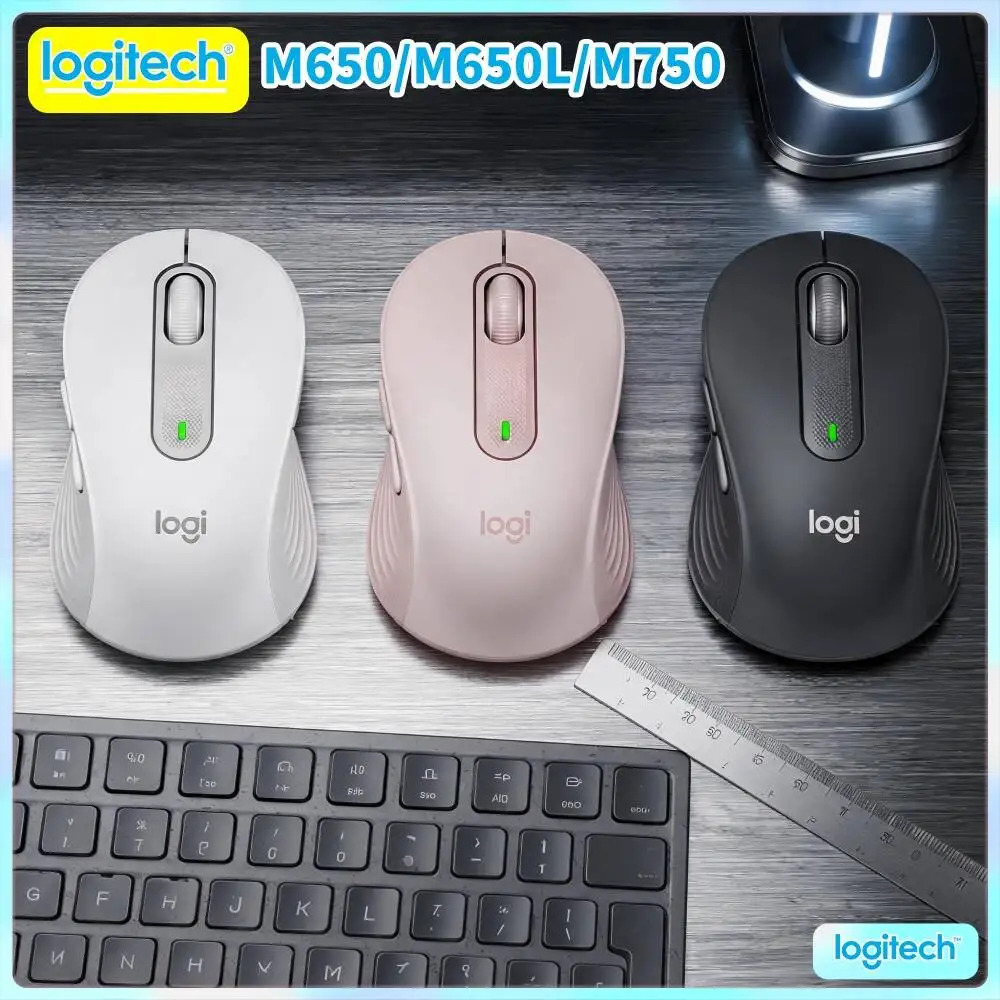 M750 Signature Mouse 90 Percent Click Noise Reduction Soft Thumb Support Twenty Four Month Battery Business Trip Portable Tool