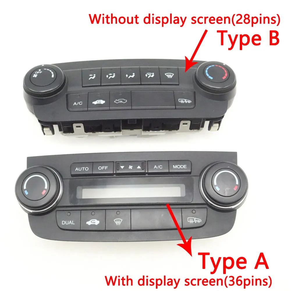 Center Console Air Conditioning Adjustment Switch A/C Heater Climate Temperature Control Panel For Honda CRV CR-V 2007-2011