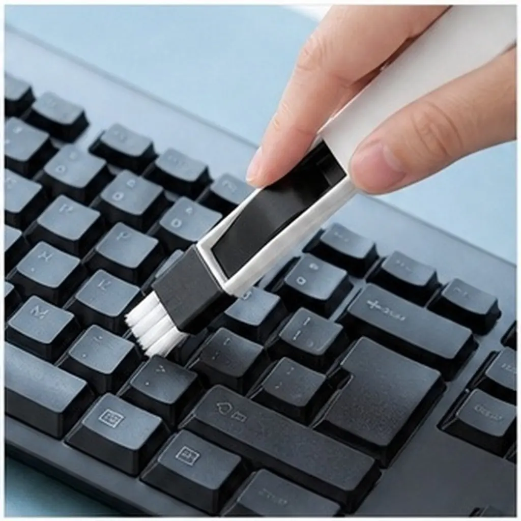 4Pcs Precision Groove Cleaning Brush Set Ergonomic Handle for Window Screens Sliding Door Tracks Keyboard Crevices Mesh Cleaner