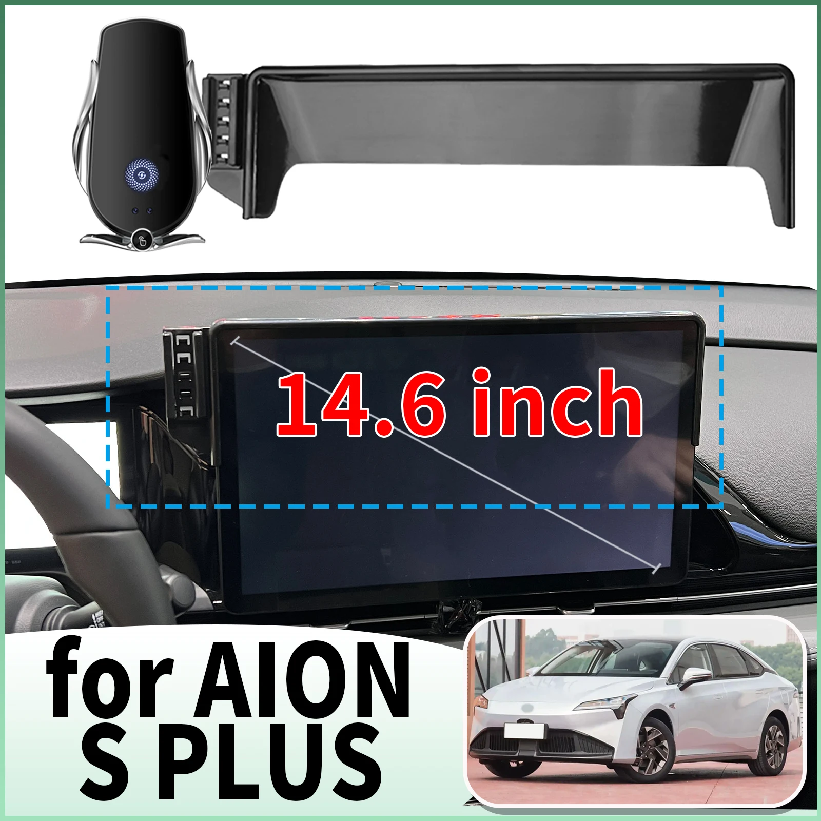 

fit for AION S PLUS 14.6 inches ​​Screen Base Mount Phone Holder Dedicated Clip-On Navigation Bracket Car​​ accessoires