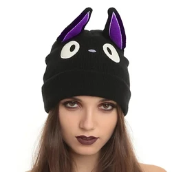 Cartoon Cute Anime CAT Hat  Delivery Service Cat Black Cat Beanie Winter Warm Wool Blends Warm Knitted Cap  Cosplay  Hat