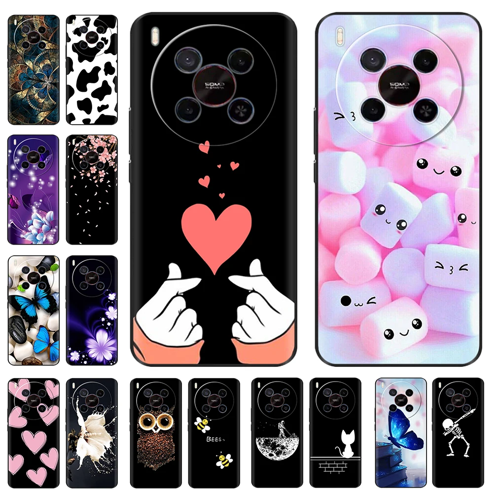 Para zte lâmina v70 max caso macio moda pintado silicone tpu capa de telefone para zte lâmina v70 nubia v70 max escudo protetor capas