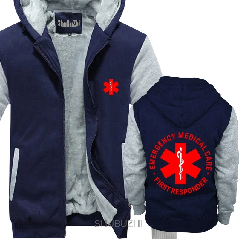 emergency medical care first responder lkw van shubuzhi me winter padded zipper sweatshirt thick fleece hoody cool hoodies