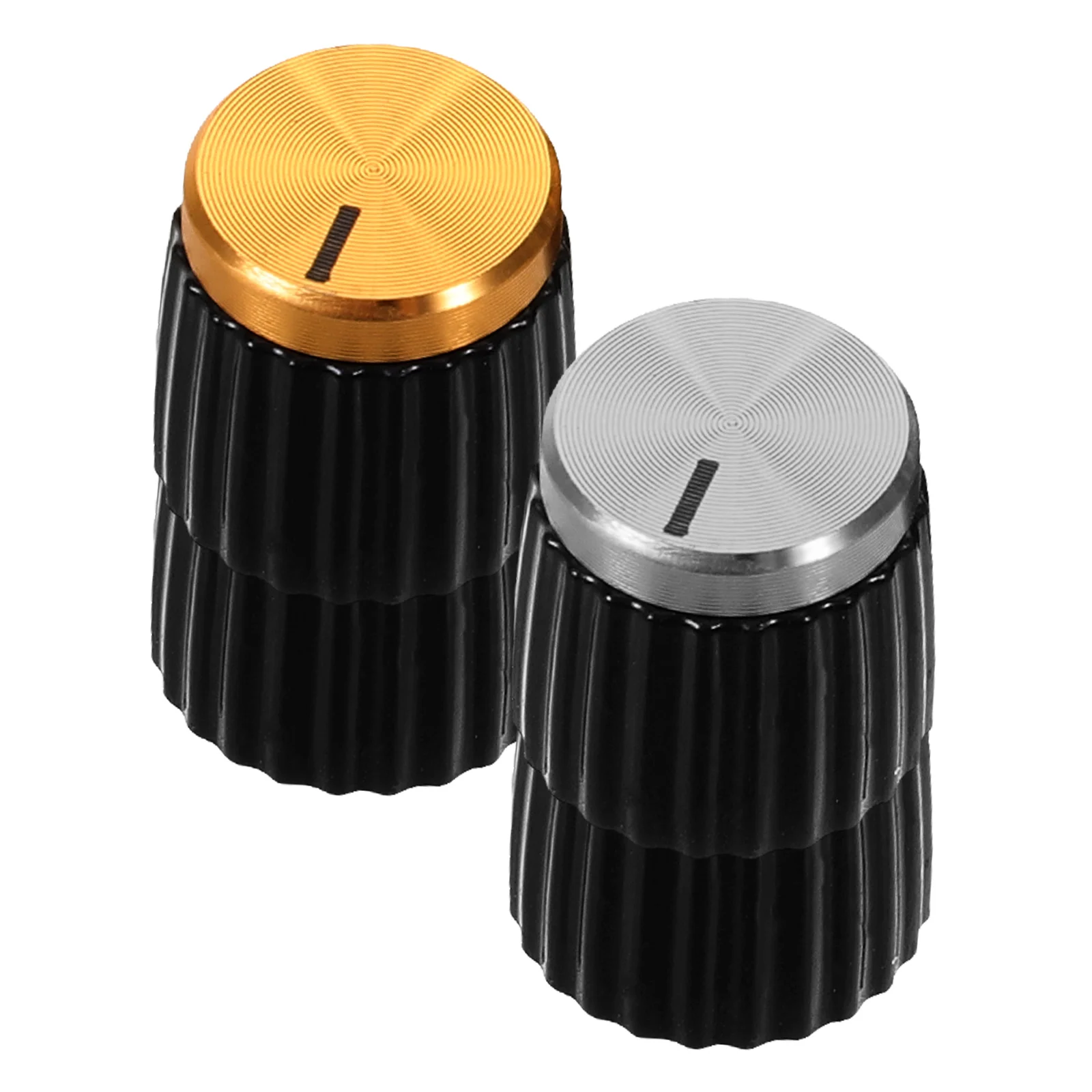 

4 Pcs Bass Control Knob Volume Knobs Electronic Electric Guitar Aluminum Controller Amplifier Replacement