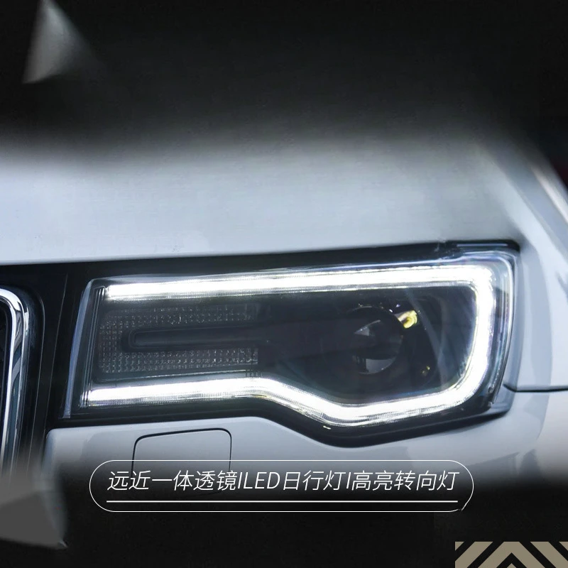 Suitable for  Jeep Compass 2017-2019 Headlight Assembly Grand Cherokee Modified LED Daytime Running Light Lens