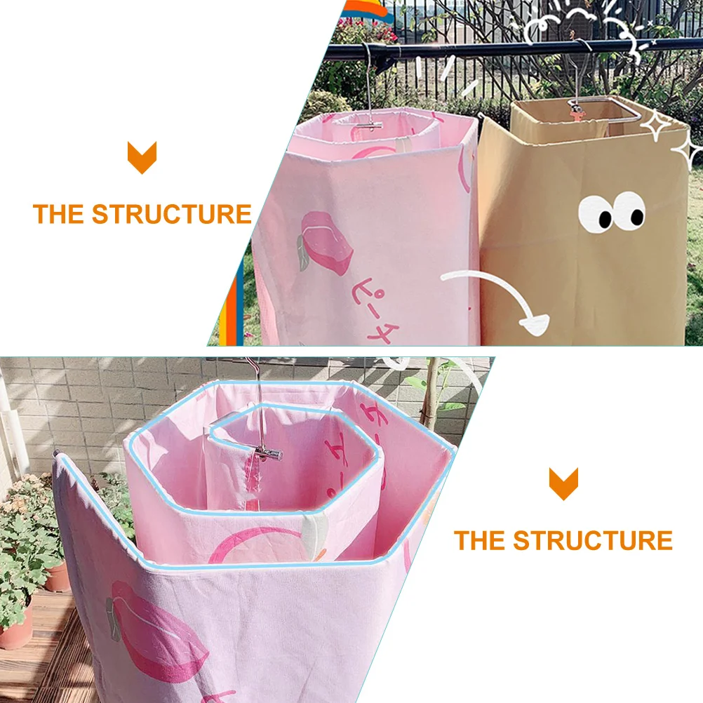 

Spiral Drying Rack for Quilt and Bed Sheet Stainless Steel Blanket Hanger Space Saving All Round Sun Cure Laundry Drying Tool