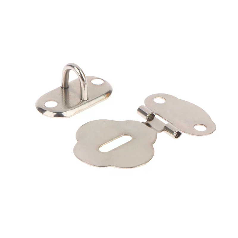 2Pair/Set Jewelry Box Diary Book Drawer Wood Case Buckle Lock Hasp Hook Latch Lock Hinge Hardware Lock