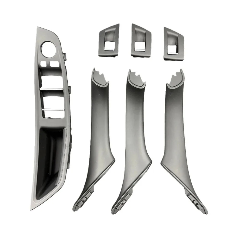 

7 шт. внутренние автомобильные ручки для BMW 5 серии F10 F11, накладки на подлокотник