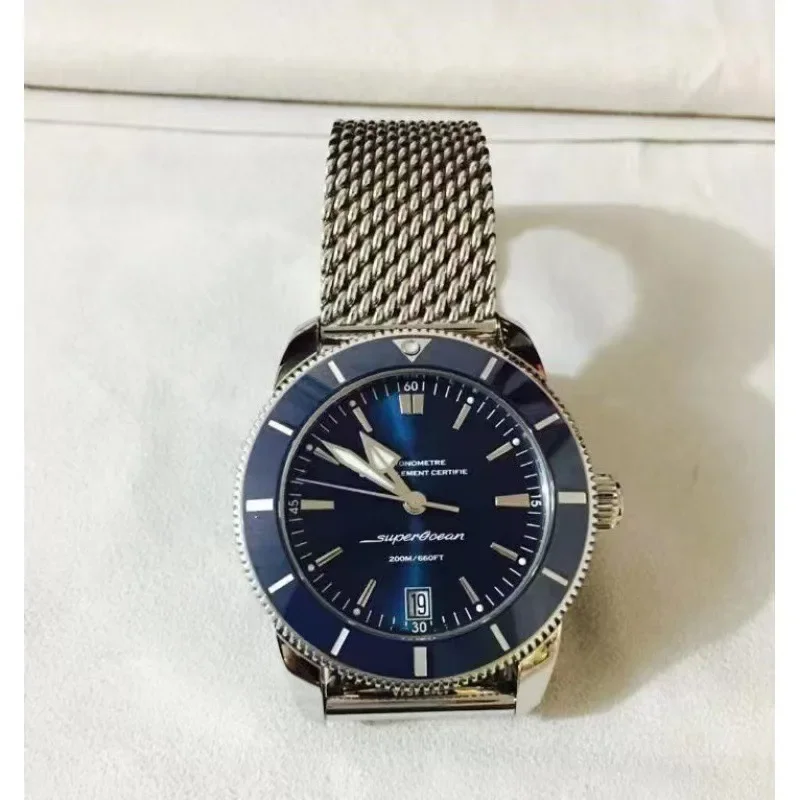 2025 Men's Blue Green Quartz Watches Exquisite Luxury Hamilton Men Best Wristwatch with Stainless Steel Band for Casual Sport