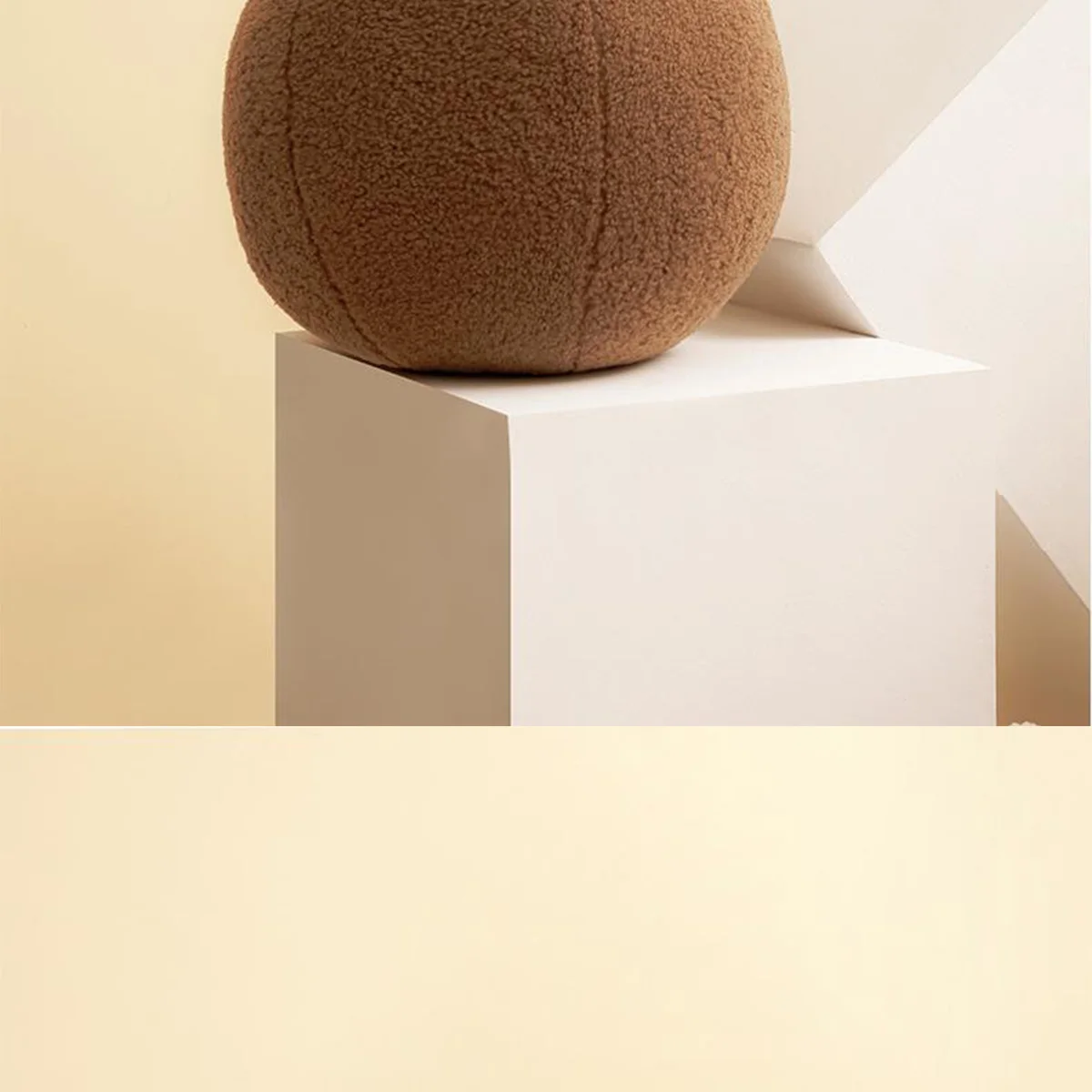 1 Stück Kugelförmiges Plüschkissen, Niedliches Weiches Rückenkissen, Dekoratives Kissen für Zuhause, das Komfort und Stil zum Sofa oder Zimmer verleiht. – Detail 13