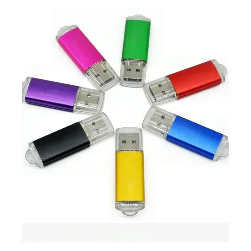 Free Logo Fashion Rotatable USB 2.0 Flash Drive 128GB 64GB 32GB Colorful high speed  16GB 8GB memory Stick Waterproof PenDrive