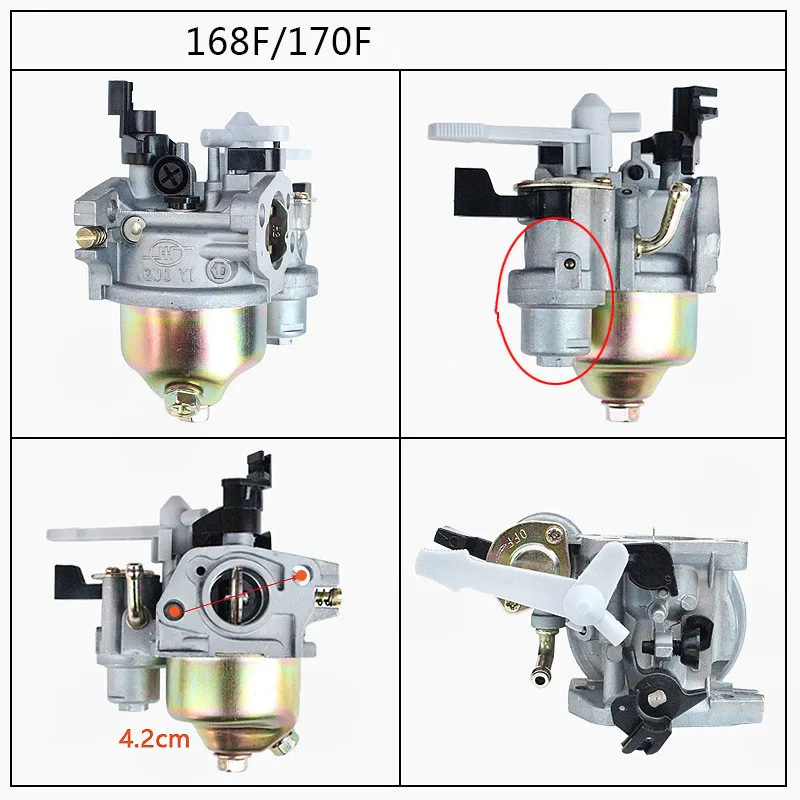 

5.5HP 6.5HP + Fuel Pipe Gasket GX160 Carburetor High-Quality Carburetor for GX160 GX168F GX200 Motor Engine