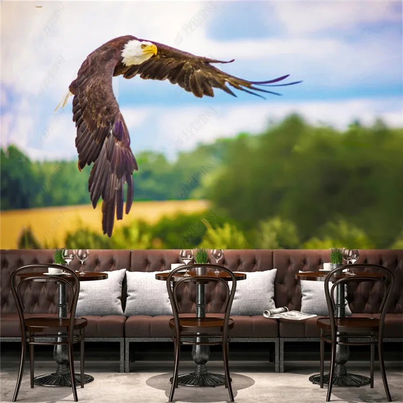 Modern Western European Eagle Pictures Wallpaper for Living Room TV Sofa Background Wall Papers Home Decor Mural Papel De Parede