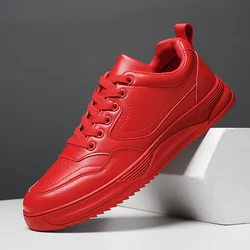 Board shoes man autumn and winter new style casual shoes warm black couple shoes, large size and comfortable leather shoes man