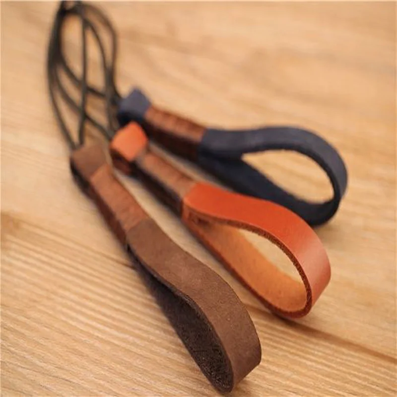 Genuine Leather Keychains Cowhide Weave Lanyard Keyring Men Women Car Key Holder Key Cover Auto Keyring Accessories Gifts