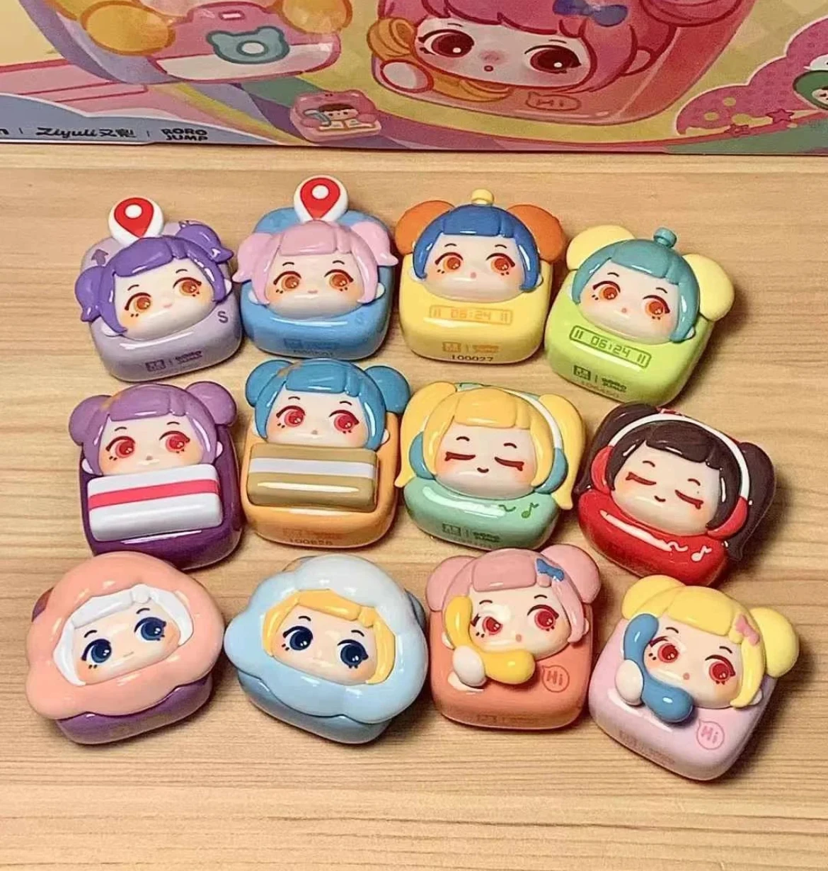 

Ziyuli X Rorojump Meat Sauce Knock Cute Out Machine Series Blind Box Granules Handmade Ornament Trendy Play Mystery Box Gift