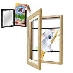 A4 8.5X11inch Children Art Frames Magnetic Front Open Changeable Kids Frametory for Photo Drawing Paintings Pictures Display