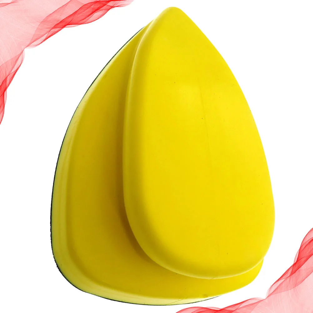 

Triangle Rat Manual Grinding Disc Sandpaper Holder Black Yellow PU Material Durable Polishing Pad Self-Adhesive Hook for Car
