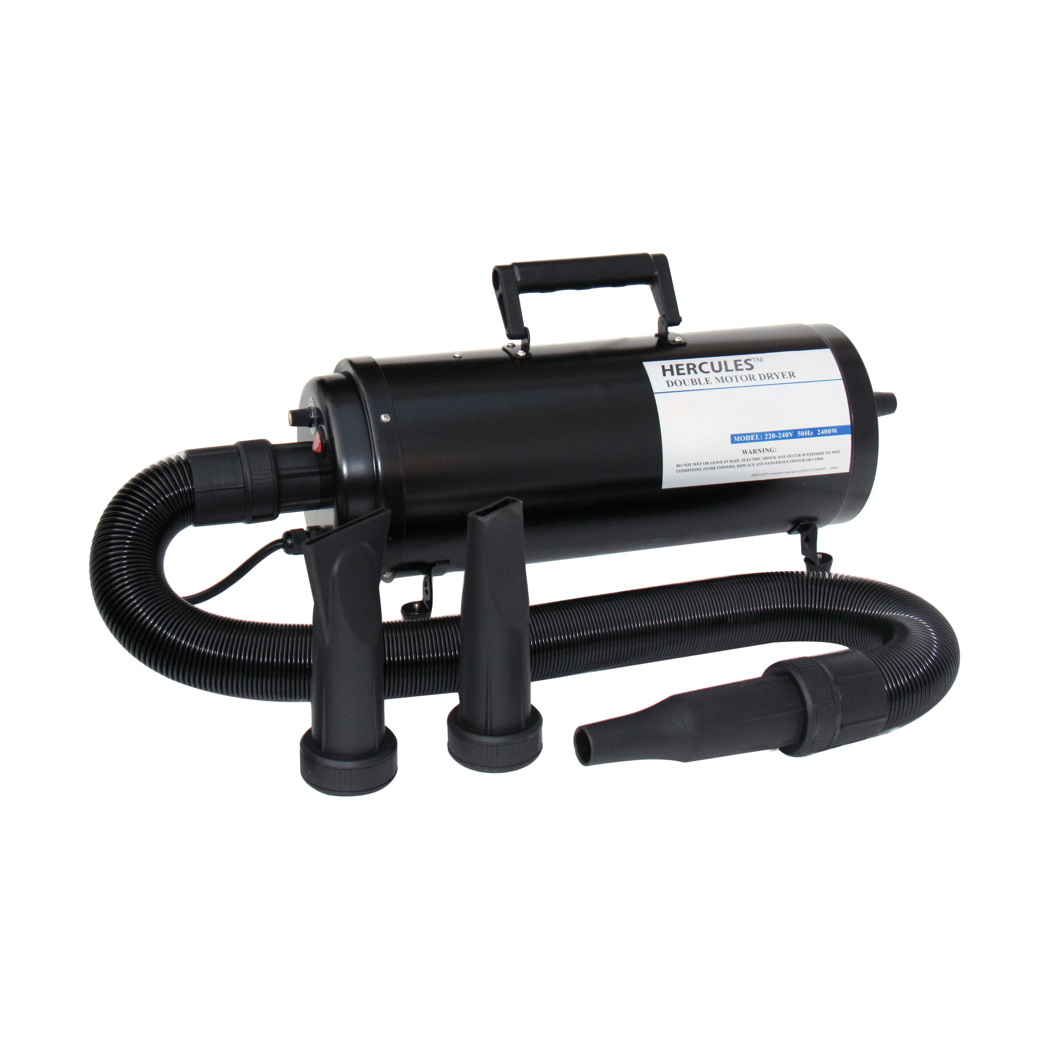 Secador de Pelo para Mascotas de Alta Potencia con Doble Motor, Soplador para Perros y Gatos, 2400w, Velocidad Variable, para Peluquería Canina y Veterinaria