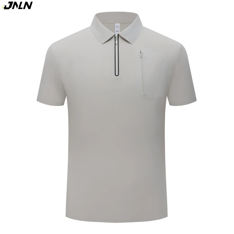 

JNLN Hiking Lapel T-Shirt Men Women Camping Trekking Running Polo Shirt Lightweight Quick Dry Wireless Stitching Golf Wear