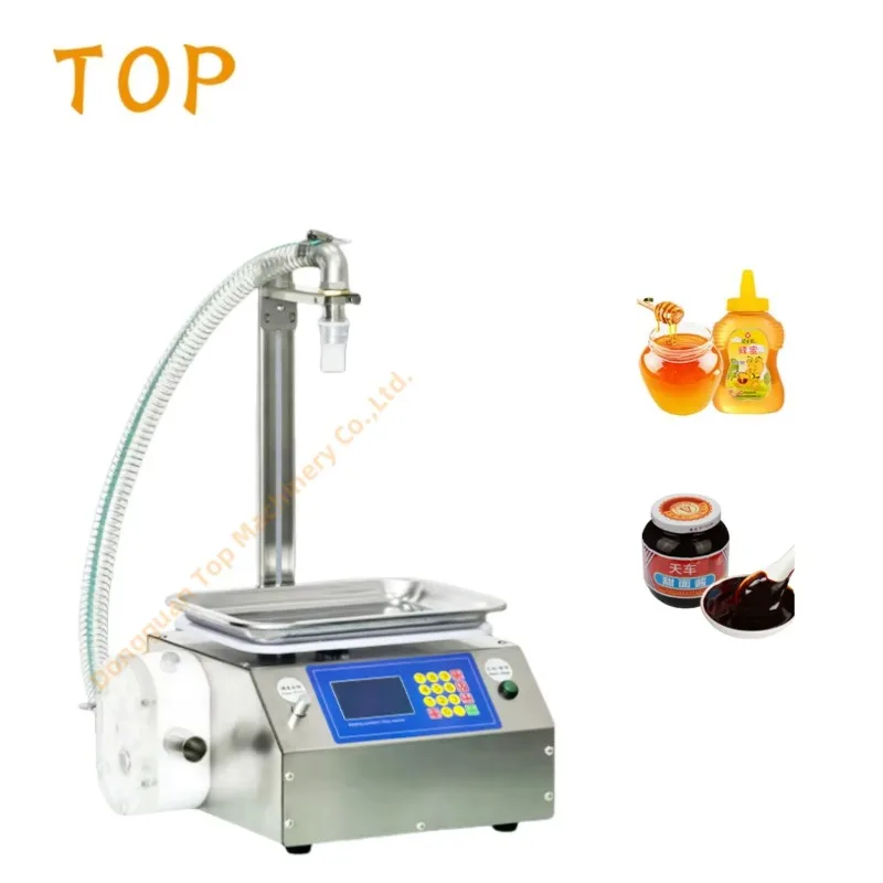 SY-A7 Semi-Automatic Gear Pump Manual Liquid Honey Edible Oil Bottle Paste Weighing Filling Machine