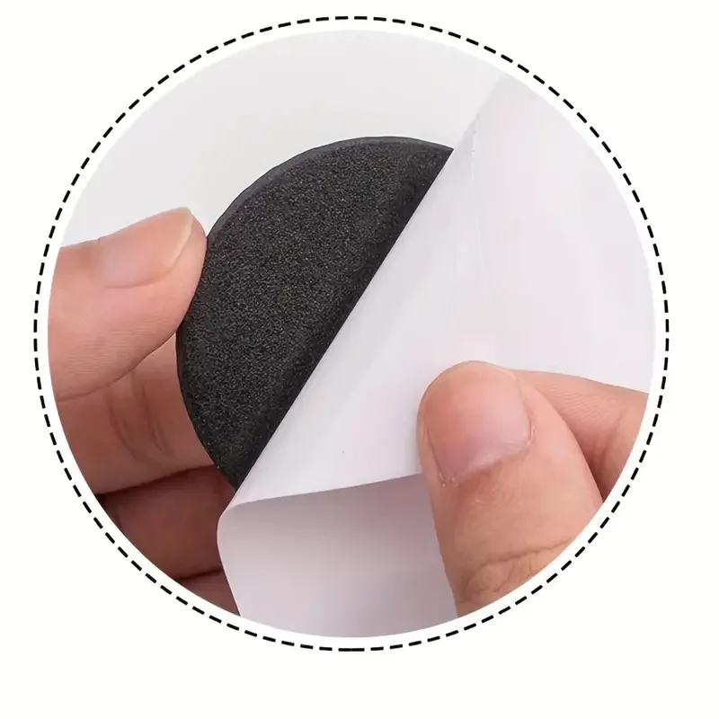 30-Pcs Black Felt Furniture Pads: Easy Stick, Customizable, Floor & Chair Protection, Noise-Reducing & Durable