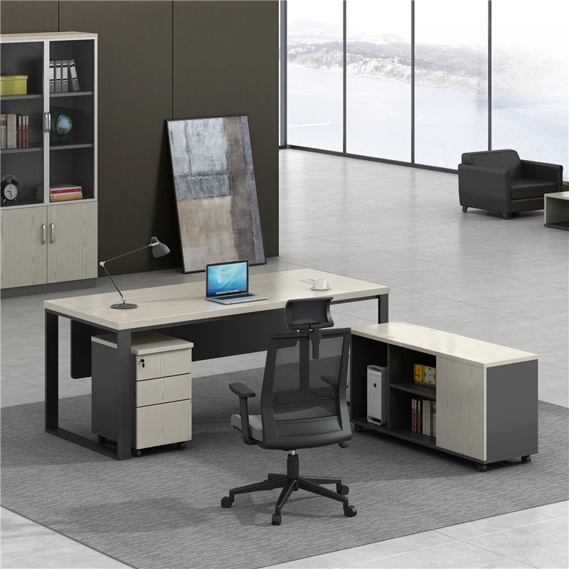 طاولة مكتب رئيسية بسيطة وحديثة مكتب وكرسي مجموعة طاولة المشرف طاولة مدير مكتب كبيرة أثاث المكاتب