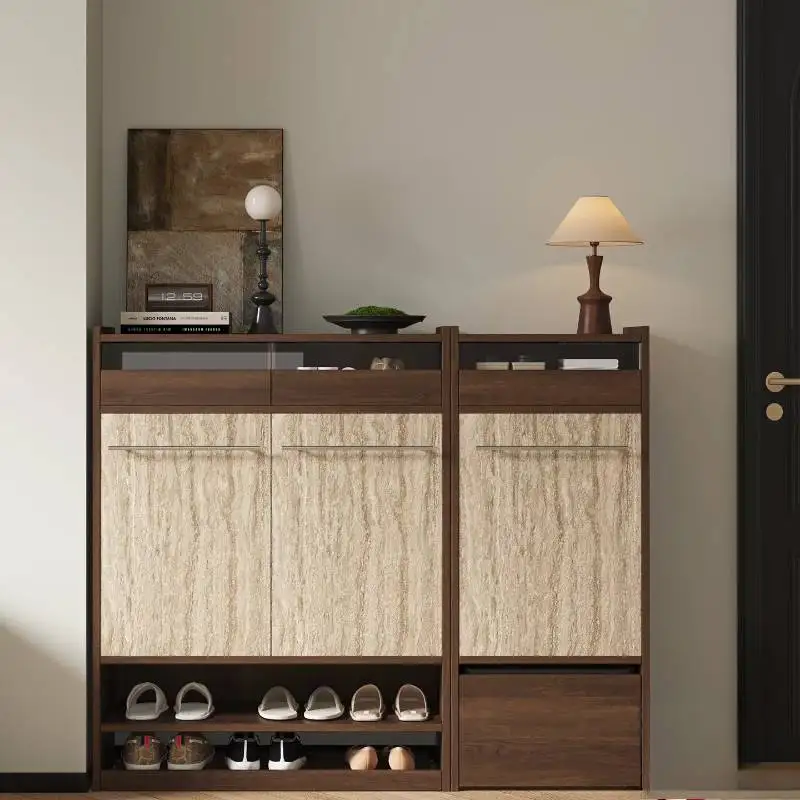 

Style Storage Luxury Shoe Cabinet Modern Japanese Hallway Living Room Shoe Cabinet Organizer Wooden Mueble Zapatero Furniture
