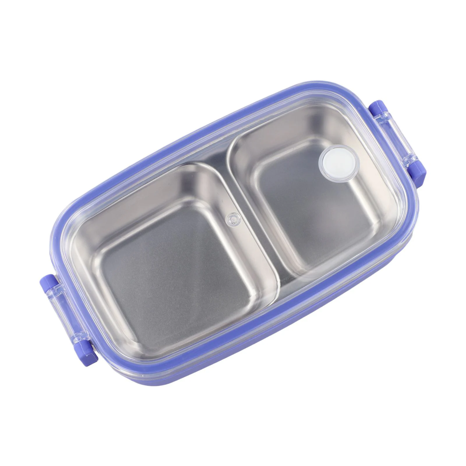 Stainless Steel Food Container with 3 Compartments and Leak for proof Silicone Seal Lids for Convenient Meal Transportation